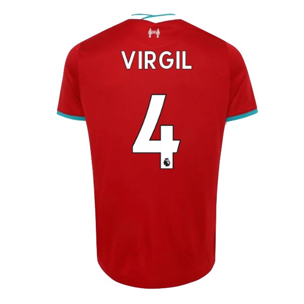 Trikot Liverpool NO.4 Virgil Heim 2020-21 Rote Fussballtrikots Günstig